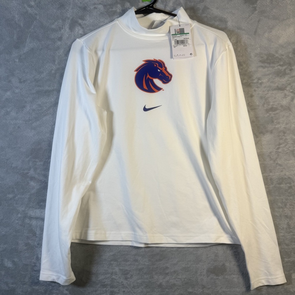 Nike Youth XL‎ White Boise State Bronces Long Sleeve Shirt